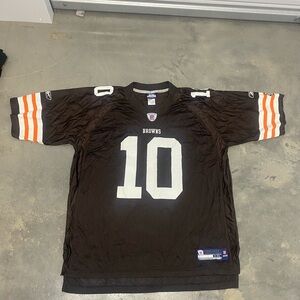 Brown Football Jersey with Number 10